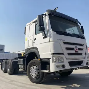 HOWO truk traktor bekas 371hp 420hp, layanan kustomisasi kondisi baik transportasi logistik