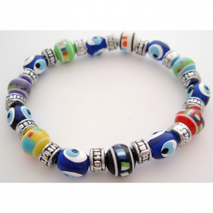 Mode perlée pour bracelet avec matière plastique de conception mauvais œil - Product Image 2