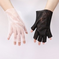 Gants jetables anti-UV pour protection contre les rayons UV, pour lampe UV LED, séchoir à vernis à ongles, avec bande adhésive