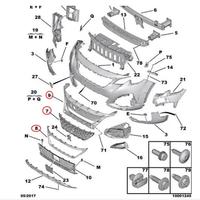 Nouvelle calandre supérieure de pare-chocs avant en ABS et grille pour Peugeot 3008/4008 OE YL004099DX YL004102DX YL004105XT