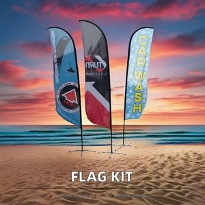 All'ingrosso bandiera su misura piuma asta Swooper pubblicità esterna spiaggia battenti bandiere promozionali & striscioni - Product Image 3