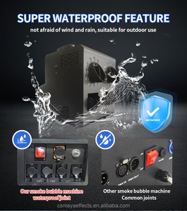 DJ Club 2 đầu khói bong bóng 1500W sương mù bong bóng Máy DMX kiểm soát bầu không khí sân khấu hiệu ứng đầy màu sắc dẫn đám cưới bên sân khấu - Product Image 4