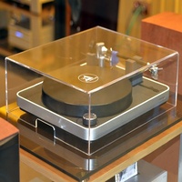 Housse anti-poussière en acrylique transparente personnalisée pour tourne-disque vinyle, résistante aux rayures, coque de protection pour équipement audio