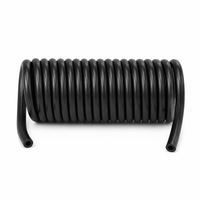 Cable Retráctil en Espiral JUFENG-22AWG-6C con Conductor de Cobre, Aislamiento de PVC, Revestimiento de PUR, Doble Blindaje IP67 para Instrumentación