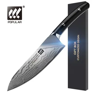 8-inch G10 Handle Damascus Steel Vg10 Chef Knife Japanese Kitchen Knives with Gift Box