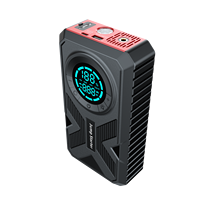WESDAR Batterie Li-Polymère 3-en-1, Power Bank Portable & Compresseur d'Air, Démarreur de Véhicule LED SOS pour Moteurs Essence 5.0L/Diesel 3.0L