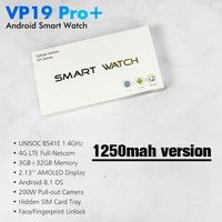 Reloj Inteligente Vp19 Pro Plus Android 4G GPS con Cámara para Redes Sociales, Reloj Inteligente VP19pro+ con Soporte para Tarjeta SIM 4G