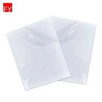 Feuille d'étiquettes en vinyle plastique, impression personnalisée, format A4, transparente, pour imprimante jet d'encre, feuille d'autocollants en vinyle, fabriquée en Chine