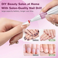 Kit de soin des ongles portable pour la maison : dissolvant, ponçage, polissage et affûteur d'ongles