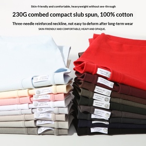 T-shirt ample vintage 230g, design vierge, couleur unie, respirant, manches courtes pour homme et femme - Product Image 3