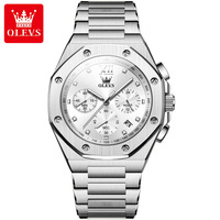 2024 nouveau Design bracelet en acier montre à Quartz multifonctionnelle OLEVS 3626 Sport luxe Relojes montres lumineuses pour hommes