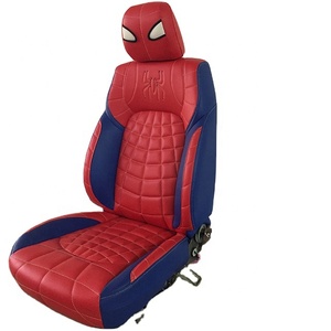 Funda de Asiento de Coche Roja de Gran Venta en <span class=keywords><strong>2020</strong></span>, Fundas de Asiento de Coche de Cuero PVC con Diseño de Spider-Man - Product Image 2