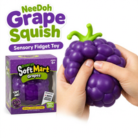 Jouet Squishy Raisin Parfumé SmushMart, Jouet Anti-Stress à Rebond Lent en Forme de Raisin à Presser pour Enfants et Adultes – Vente en Gros