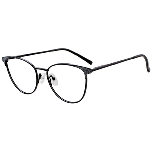 Mới nhất trong kho thời trang hợp thời trang Ladies kim loại Cat Eye loại cảnh tượng khung kính mắt khung quang học - Product Image 5