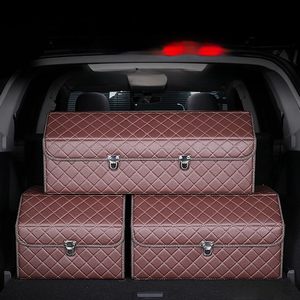 Đa Chức Năng Có Thể Gập Lại Sang Trọng Da Xe Thân Tổ Chức Với Nắp Và Lưu Trữ Hộp 12 + Ngăn Phổ Phù Hợp Với - Product Image 2