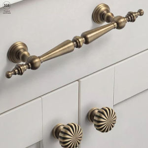 Латунная накатанная ручка в европейском американском стиле - Product Image 5