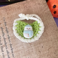 Écharpe-bavoir miniature en coton crocheté fait main pour chatons et chiots - Accessoires de costume pour fête d'Halloween/Noël unisexe Marque KIVA