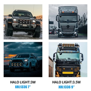 <span class=keywords><strong>9</strong></span> inch 160 Wát Vòng công suất cao LED Đèn lái xe với hổ phách DRL Halo LED Phụ trợ làm việc ánh sáng cho tự động xe tải offroad 12V 24V - Product Image 6
