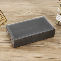 Vente en gros, fenêtre transparente personnalisée, présentoir de bonbons, emballage recouvert de chocolat, boîte de fraises