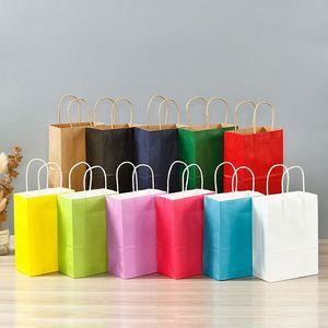 Sac en papier kraft personnalisé noir, blanc, marron pour emporter - Product Image 3