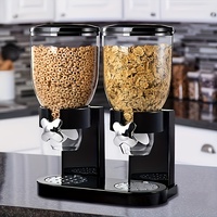 Distributeur d'aliments secs rotatif pour noix de petite taille, bonbons, haricots, riz, organisateur de cuisine garde-manger pour garder en ordre
