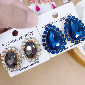 Ingrosso stile misto orecchini a goccia di alta qualità a buon mercato pieno di <span class=keywords><strong>cristallo</strong></span> di strass colorati <span class=keywords><strong>gioielli</strong></span> di moda per le donne del partito - Product Image 6