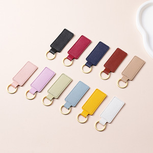 Minimalist Durable Cartoon PU Coin Holder Keychain Fashion Faux Leather Auto Promotions Premium Custom Logo