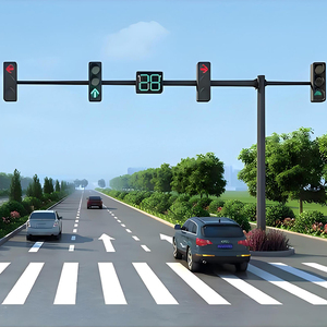 Ngoài trời đường phố tín hiệu giao thông đèn cực nhà máy sản xuất giao thông cực - Product Image 2