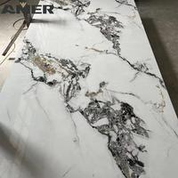 Amer Factory Panneau mural en marbre UV Panneau de marbre PVC Panneau de baguette en PVC