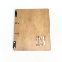 Menu en bois gravé sur mesure de qualité supérieure, format A4, design élégant pour les boutiques, les bars, les hôtels, les restaurants, menu à feuilles mobiles en bois