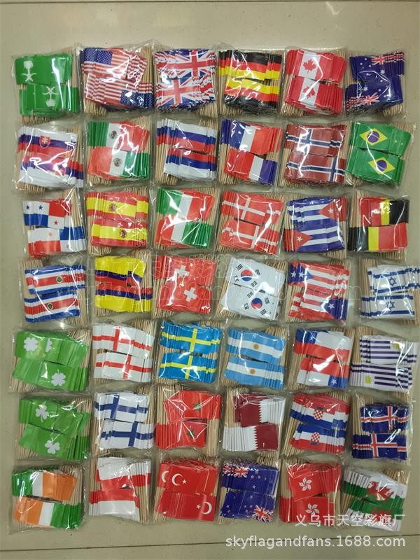 Single country, 100 pieces per set, clear packaging