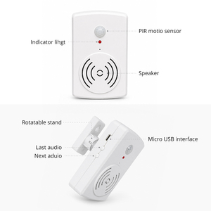 Sistema de Alarma de Seguridad Inalámbrico con Detector de Movimiento PIR, Alarma de Puerta, Sirena y Recordatorio de Voz para Hogar y Tienda - Product Image 5