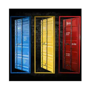 Wholesale Custom Washroom Kitchen Metal Door Container Style Custom Size Single Door Swing Door For Bar Restaurant Decoration