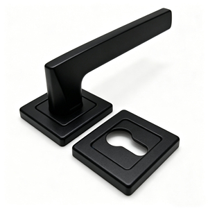 Modernes Türgriff-Schloss-Set in Schwarz, Gold und Silber, einfache Installation, Sicherheitsbeschläge für Stahltüren - Product Image 1