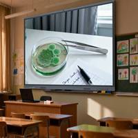 Tableau blanc interactif D-LED 4K de 55 pouces avec écran tactile 40 points, Android 14, pour l'école et le bureau scolaire