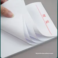 Papier à notes vierge personnalisable détachable, bloc-notes portable non adhésif, pages de bloc-notes de bureau grandes, moyennes, petites et mini