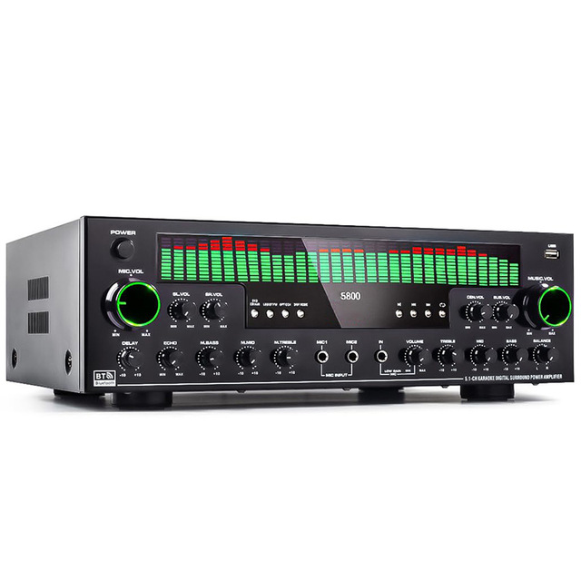 AV-5800BT 5.1 Channel BT Fever Heavy Bass with Coaxial Fiber Input Amplifier