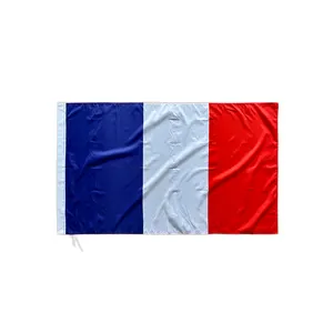 무료 배송 프랑스 국기 90X150CM 폴리에스터 인쇄 비행 국가 국기 프랑스 국기