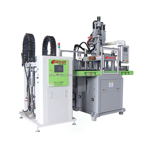 Automático 200T Vertical LSR Moldeo Médico/Automotriz Grado Giradiscos duales ± 0,02mm Servo-Controlador eléctrico Tornillo Bomba PLC - Product Image 5