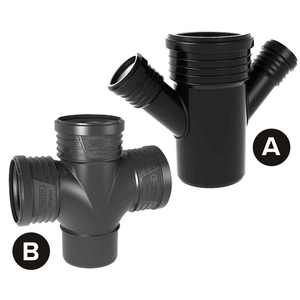 Raccords de tuyauterie à double insonorisation STDA 110-50-50-50 Braga - Product Image 1