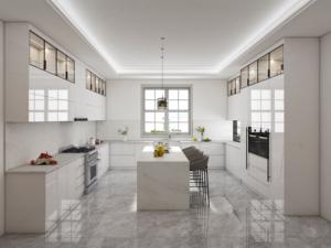 Juego de Muebles de Cocina de Madera Zofa en Blanco con Tecnología Antihuellas y Fácil Mantenimiento - Product Image 3