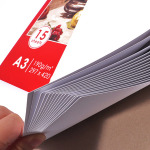 FOSKA Blocco <span class=keywords><strong>da</strong></span> <span class=keywords><strong>Disegno</strong></span> in Cotone per Acquerello, Facile <span class=keywords><strong>da</strong></span> Staccare, Rilegatura a Colla, Texture Fine, Formato A3 <span class=keywords><strong>A4</strong></span>, 15 <span class=keywords><strong>Fogli</strong></span>, 190 GSM, per Artisti - Product Image 5