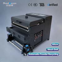 Machine à secouer la poudre DTF de 60 cm, four de recyclage automatique de la poudre pour imprimante à film PET à 2 têtes