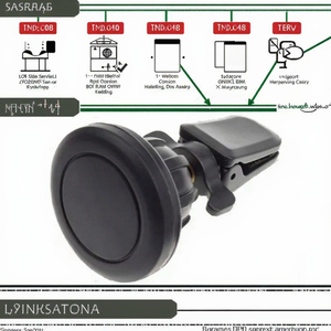 <span class=keywords><strong>Support</strong></span> magnétique de téléphone pour <span class=keywords><strong>voiture</strong></span> à fixation par torsion réglable, <span class=keywords><strong>support</strong></span> magnétique pour grille d'aération pour Ford Samsung iPhone (plastique) - Product Image 6