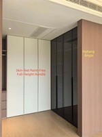 Système de tiroirs encastrés en bois pour dressing moderne et contemporain, panneaux bicolores, gain de place, écologique, pour chambre à coucher