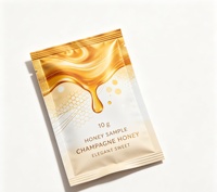 Sachets en aluminium recyclables personnalisés avec ligne de déchirement, sacs en plastique durables, petits sachets pour échantillons de miel