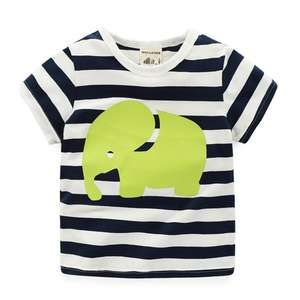 Ropa al por Mayor para Niños, Camisetas de Algodón a Rayas de Diferentes Colores, Compra al por Mayor de China - Product Image 4