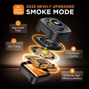 ชุดรมควันวิสกี้ไฟฟ้า YXQ-02 วัสดุพ<span class=keywords><strong>ล</strong></span>าสติก ตั้งเว<span class=keywords><strong>ล</strong></span>าได้ 0-60 วินาที ไม่ต้องใช้<span class=keywords><strong>บิ</strong></span>วเทน สำหรับค็<span class=keywords><strong>อก</strong></span><span class=keywords><strong>เท</strong></span><span class=keywords><strong>ล</strong></span>/บูร์บอง พร้อมชิปไม้ 6 ชนิด อุปกรณ์บาร์ - Product Image 2