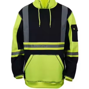 Hot Sales Custom Yellow High Visibility Construction Sweatshirt Reflective Safety <b>Hoodie</b> for Workwear <b>Hi</b> <b>Vis</b> Reflective for - Product Image 1