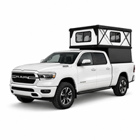 Camper rigide standard directement de l'usine pour F150 Tundra RAM 1500, idéal pour le camping, les voyages sur route et les excursions.